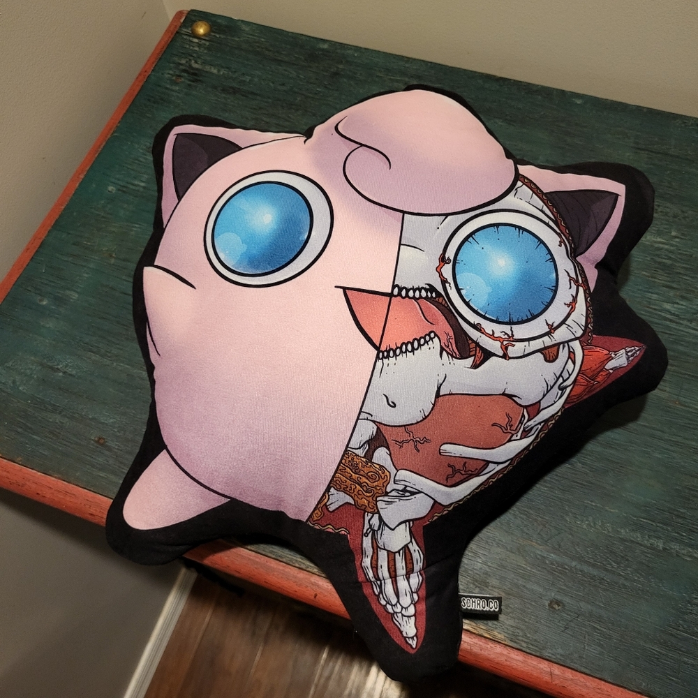 Custom Jigglypuff Pokémon Anatomy Pillow Plush | Dark - Picture 5 of 6